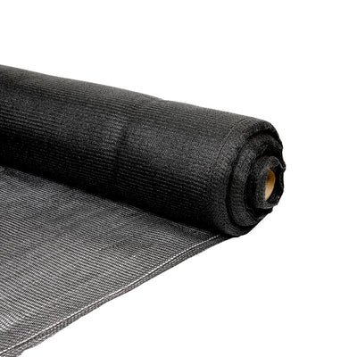 Partially rolled out superior black netting